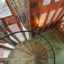 70s-house-spiral-staircase-green-shag