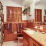 mid-century-brown-tiled-bathroom