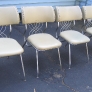vintage dinette chairs vinyl and chrome