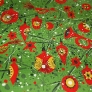 midcentury christmas tablecloth