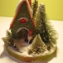 snowy christmas village