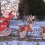 santa on his sleigh lawn ornament