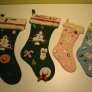 vintage christmas stocking