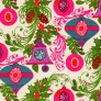 vintage wrapping paper colorful ornaments