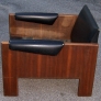 mid century modern walnut chair