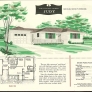 vintage ranch house drawing