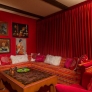 retro-orange-and-pink-sofa