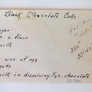 Black Chocolate Cake Recipe -- from 1924 