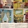 vintage-1960s-project-ideas-matching-wallpaper-and-fabric-radiator-cover-bathroom-storage-shlelf