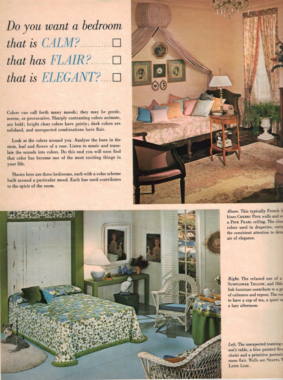 1960s decorating style - 16 pages of painting ideas from ...