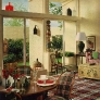 1969-colorful-living-room-plaid-rug-unique-accesories