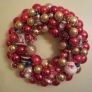 santa ornament wreath