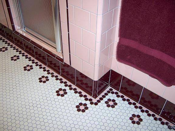 Retro Bathroom Floor Detail