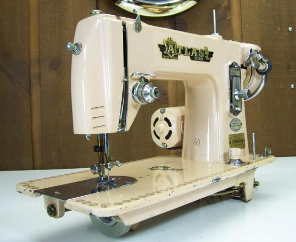 vintage pink sewing machine
