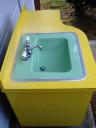 retro laminate vanity