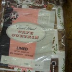 Wonderful vintage barkcloth cafe curtains