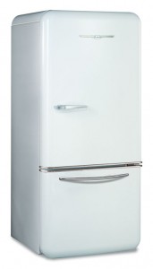 To get yellow appliances - you're going to have to search for vintage. If you don't have the patience, white is perfectly acceptable for 50s retro renovations. So is stainless. This Northstar fridge would look right at home in Betty's kitchen reborn.