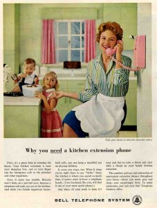 Original ad: Promoting a telephone for your kitchen!