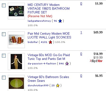 ebaysept5 I am seeing tons of great items on ebay. I guess it's "Back to School" for sellers/hoarders, too! For anyone with an offbeat 60s bathroom - I love love love the first item.