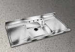 These Elkay sink tops are great, or use a classic double-bowl, countertop mount