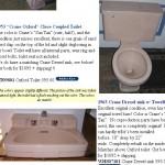 Some pristine "Sun Tan" Crane fixtures currently at deabath.com - they have a new pink toilet, too!