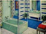 The sink in green on it's vanity...I think the vanity would be easy to recreate, actually