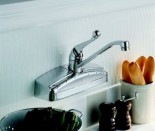 vintage-style-wall-mount-kitchen-faucet Cool wall-mount style Delta faucet