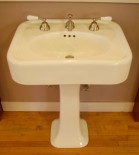 Wonderful reproduction sink for a pre-war bathroom