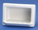 recessed-completely-soap-dish fully recessed ceramic soap dish