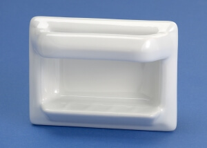 recessed-porcelain-soap-and-washcloth-holder semi recessed soap dish with bar for washcloth