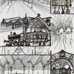 schumacher-wallpaper-by-saul-steinberg-trains