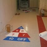 shuffleboard-in-Retro-Renovation-basement