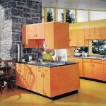 vintage-orange-kitchen-cabinets
