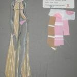 donfeld costume sketch for 1967 claudia cardinale film dont make waves