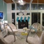 mid century modern living room