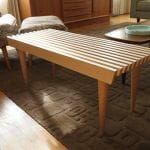george nelson style slat bench