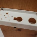 kitchen holder in knotty pine kitchen