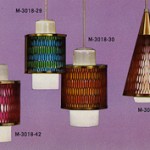 1960s moe light honeycomb pendant light