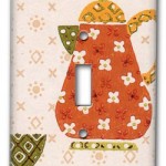 vintage wallpaper switchplate