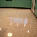 the 1950s style vinyl tile in my kitchen - azrock cortina autumn haze