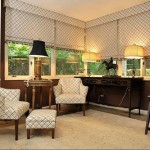 1960 den with matching shades and chair upholstery