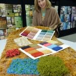 Emily Morrow and retro carpet swatches