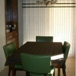 Original plastic blinds ona patio door