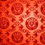 flocked wallpaper of pabst blue ribbon beer