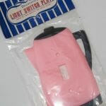 pink kitchen wall plate cover from SanDiegoVintage on etsy