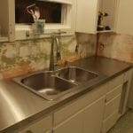 DIY stainless steel countertop