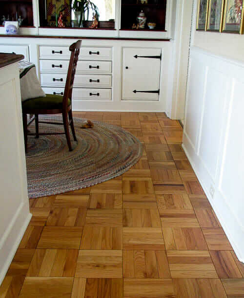 Parquet flooring for a ranch house? Yes -- an 