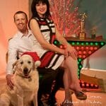 retro christmas card