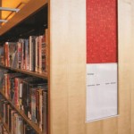library shelf with formica