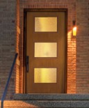 mid century entry door